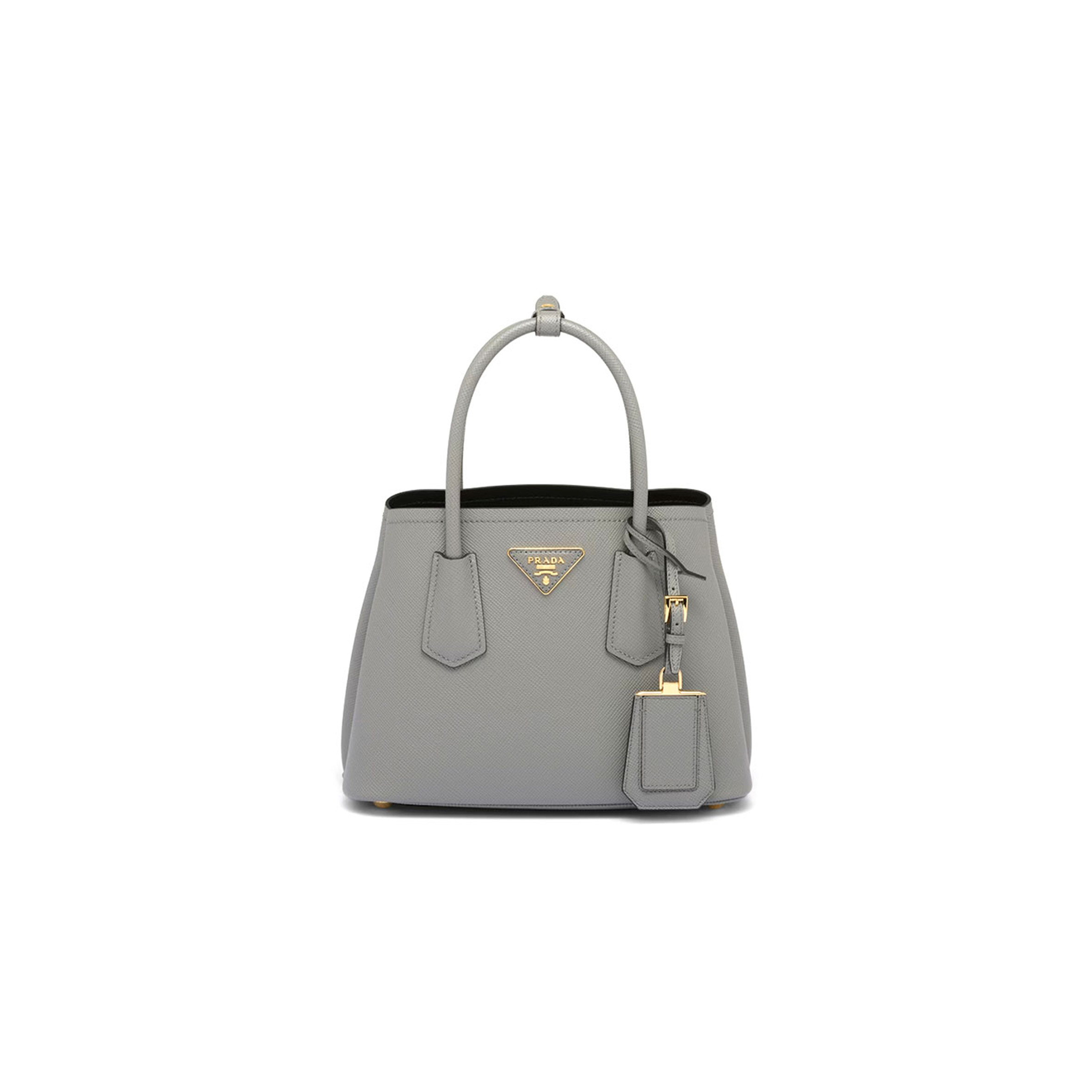 PRADA SMALL PRADA DOUBLE SAFFIANO LEATHER BAG 1BG443 01 (25*18.5*12.5cm) PRADA SMALL PRADA DOUBLE SAFFIANO LEATHER BAG 1BG443 01 (25*18.5*12.5cm)